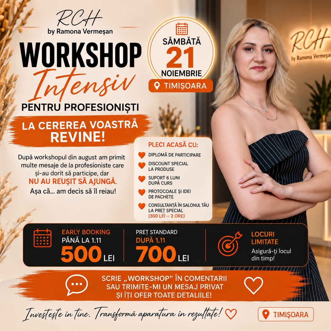 🧡 WORKSHOP INTENSIV - RCH by Ramona Vermeșan